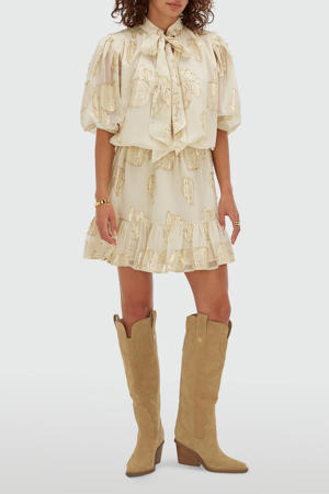 korte jurk beige