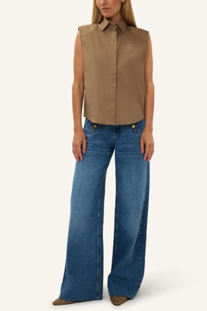 blouse bruin