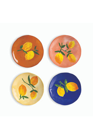 gebaksbord Lemon (set van 4) (16 cm)