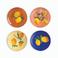 &k amsterdam gebaksbord Lemon (set van 4) (16 cm)