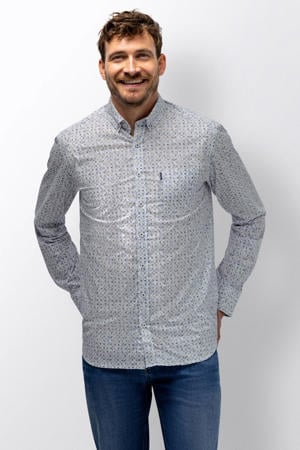 regular casual overhemd lichtblauw