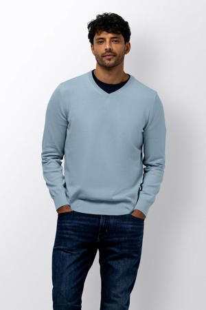 pullover fijn gebreid lichtblauw