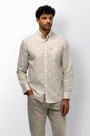 regular casual overhemd beige