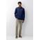 State of Art regular casual overhemd met linnen donkerblauw