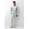 State of Art regular gebloemde casual overhemd lichtblauw