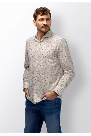 regular casual overhemd beige