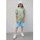 Like Flo Young denim relaxed regular waist short light blue denim