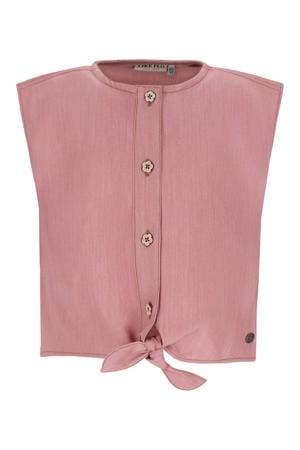 mouwloze top oudroze