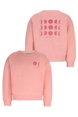 sweater met backprint zalm