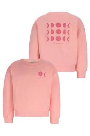 sweater met backprint zalm