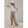 Like Flo straight casual broek bruin