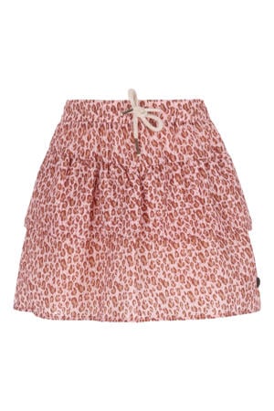 strokenrok met panterprint roze