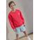 Like Flo Boys sweater met backprint roze