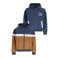 Like Flo Boys reversible jas donkerblauw