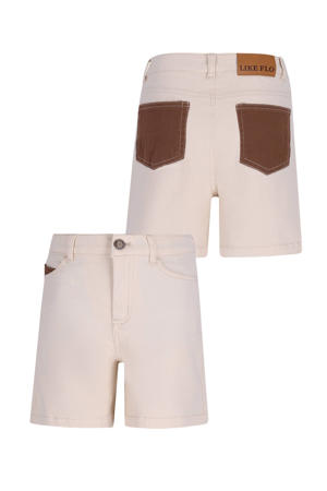 regular waist casual short beige