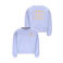 Like Flo sweater met backprint lichtblauw