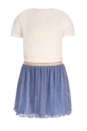 midi jurk blauw