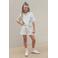 Like Flo T-shirt lichtgroen rib gebreid