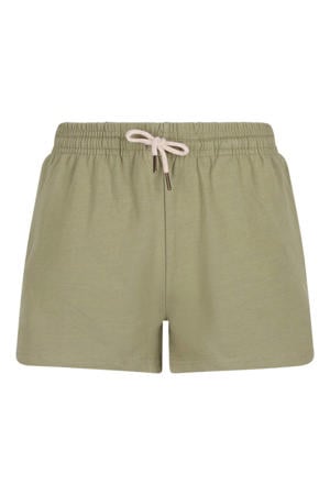regular waist sweatshort olijfgroen