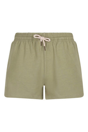 regular waist sweatshort olijfgroen