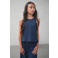 Like Flo Young mouwloze top donkerblauw