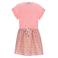 Like Flo korte jurk met panterprint roze