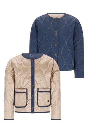 reversible jas donkerblauw