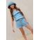 Like Flo spaghettitop light blue denim