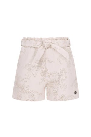 regular gebloemde casual short goud