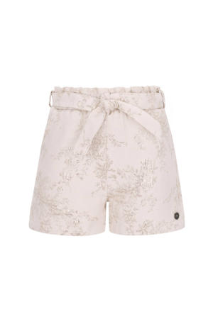 regular gebloemde casual short goud