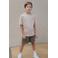 Like Flo Boys T-shirt met backprint beige