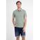 LERROS regular fit geruite jacquard polo - groen
