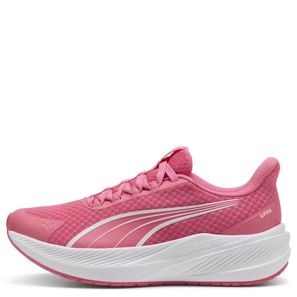 Roze en witte jongens en meisjes Puma Dasher Lite SlipTECH sneakers van mesh-pu/voering: mesh/voetbed: eva met veters