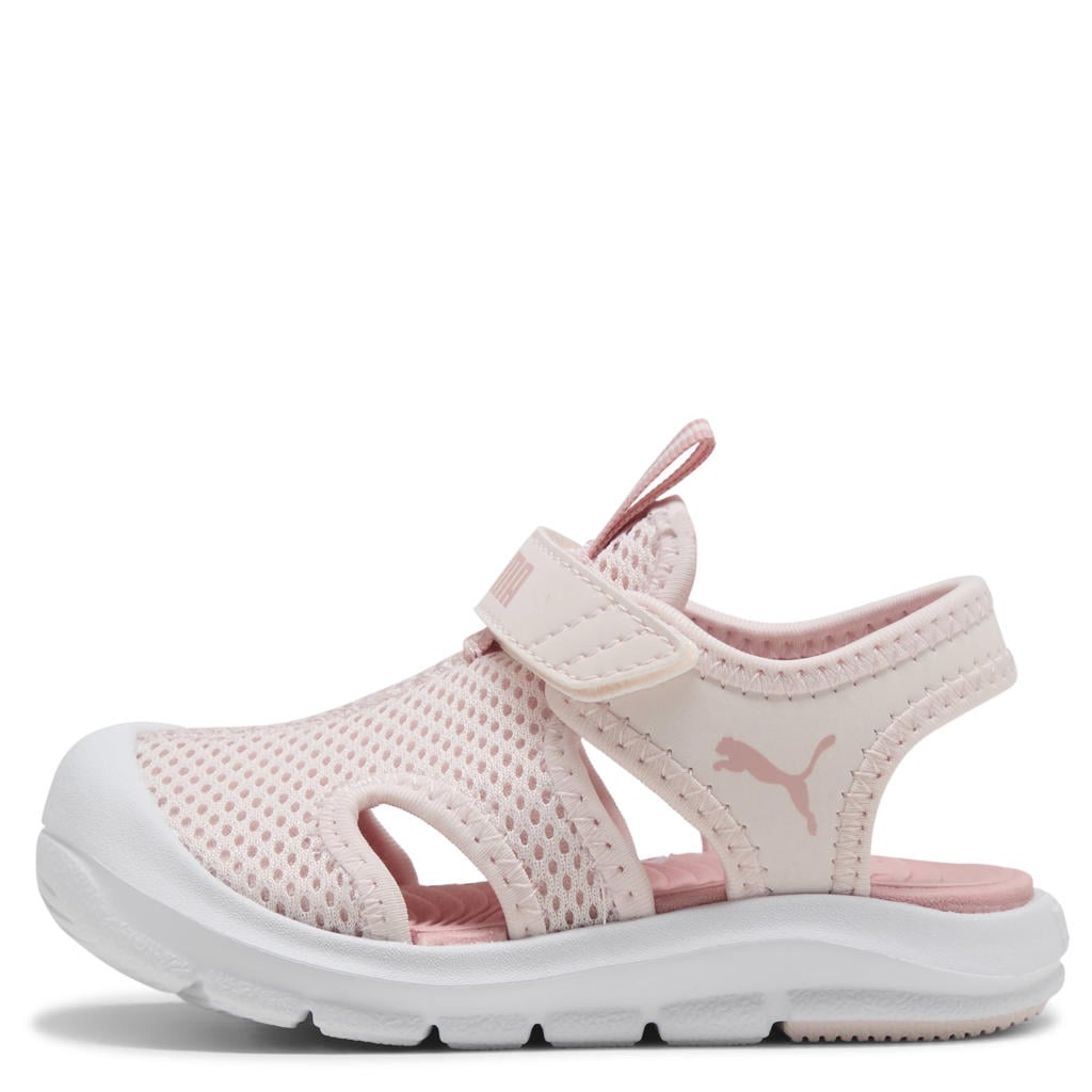 Lichtroze en roze jongens en meisjes Puma Fun Racer sandalen van mesh-pu/voering: mesh/voetbed: eva met klittenband
