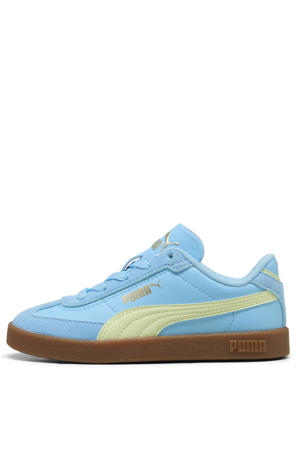 Club II Era suede sneakers lichtblauw/geel