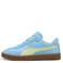 Puma Club II Era suede sneakers lichtblauw/geel