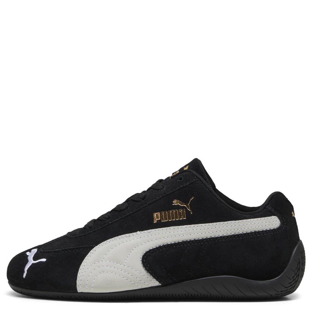 Zwart en witte jongens en meisjes Puma Speedcat OG sneakers van suède/voering: mesh/voetbed: eva met veters