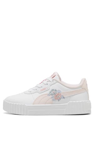Carina 3.0 Floral sneakers wit/lichtroze