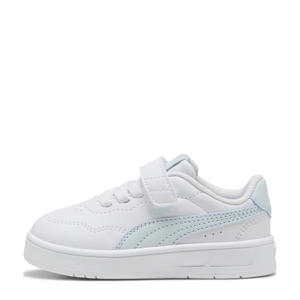 Court Lally sneakers wit/lichtblauw