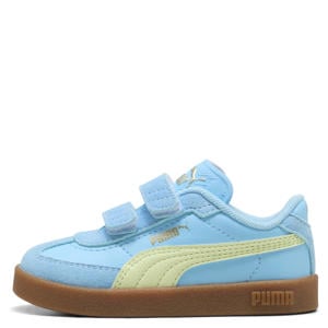 Club II Era leren sneakers lichtblauw/geel