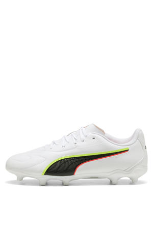 King 20 Play junior voetbalschoenen wit/rood/geel
