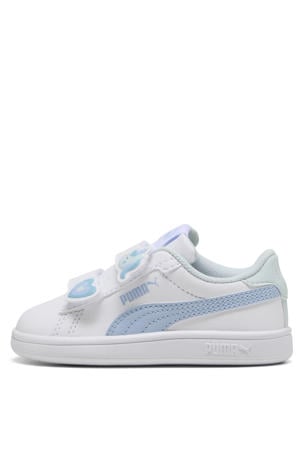 Smash 3.0 Badges sneakers wit/lichtblauw
