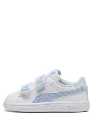 Smash 3.0 Badges sneakers wit/lichtblauw