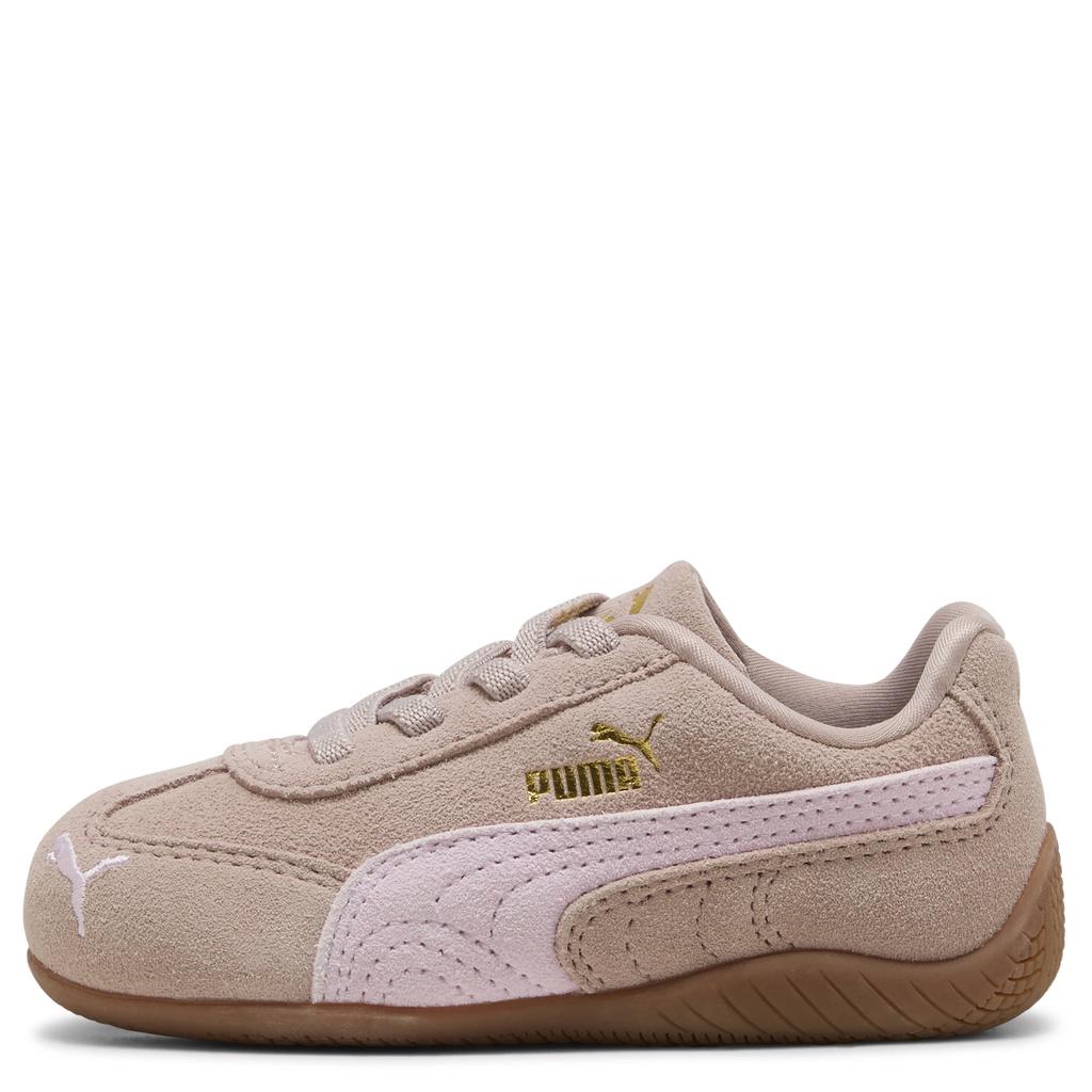 Zand en lichtroze jongens en meisjes Puma Speedcat OG sneakers van suède/voering: mesh/voetbed: eva met elastische veters
