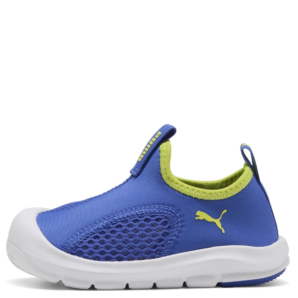 Blauwe jongens en meisjes Puma Fun Racer waterschoenen van textiel