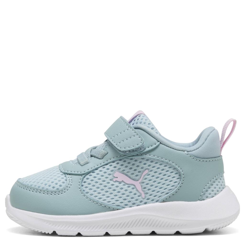 Lichtblauw en lichtroze jongens en meisjes Puma Fun Racer 2 sneakers van mesh-pu/voering: mesh/voetbed: eva met veters