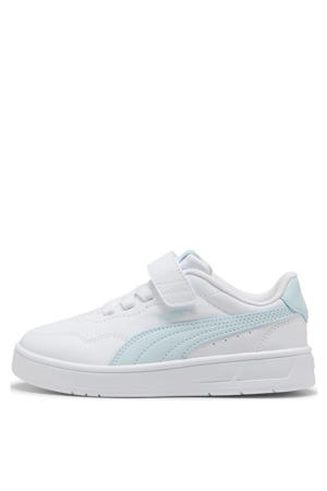 Court Lally sneakers wit/lichtblauw