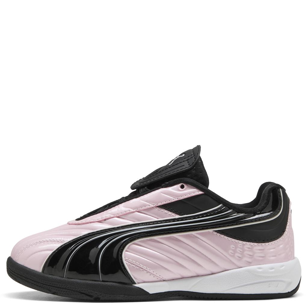 Lichtroze en zwarte jongens en meisjes Puma V-S2 Goalgetter sneakers van imitatieleer/voering: mesh/voetbed: eva