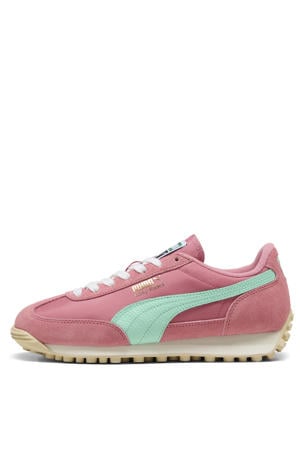 Easy Rider Vintage suede sneakers roze/mintgroen