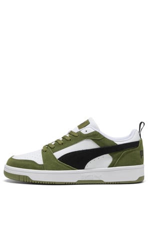 Rebound V6 suede sneakers olijfgroen/zwart